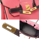 HERMES エルメス バーキン 30 SPオーダー ローズアザレ/カシス A刻印(2017年頃) レディース ヴォーエプソン ハンドバッグ Aランク 中古 銀蔵