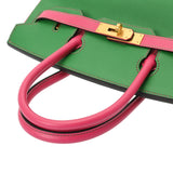 HERMES エルメス バーキン 30 SPオーダー バンブー/ローズティリアン R刻印(2014年頃) レディース ヴォーエプソン ハンドバッグ Aランク 中古 銀蔵