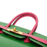 HERMES エルメス バーキン 30 SPオーダー バンブー/ローズティリアン R刻印(2014年頃) レディース ヴォーエプソン ハンドバッグ Aランク 中古 銀蔵