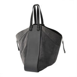 LOEWE ロエベ ハンモック ラージ グレー/ブラック レディース スウェード レザー 2WAYバッグ Bランク 中古 銀蔵