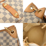 LOUIS VUITTON ルイヴィトン ダミエアズール ガリエラ PM ホワイト N55215 レディース ダミエキャンバス ハンドバッグ Bランク 中古 銀蔵