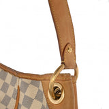 LOUIS VUITTON ルイヴィトン ダミエアズール ガリエラ PM ホワイト N55215 レディース ダミエキャンバス ハンドバッグ Bランク 中古 銀蔵