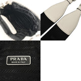 PRADA プラダ トライアングル ホワイト 1BH190 レディース パイル ショルダーバッグ Bランク 中古 銀蔵