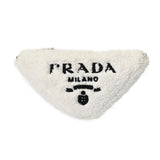 PRADA プラダ トライアングル ホワイト 1BH190 レディース パイル ショルダーバッグ Bランク 中古 銀蔵