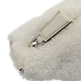 PRADA プラダ トライアングル ホワイト 1BH190 レディース パイル ショルダーバッグ Bランク 中古 銀蔵