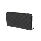 LOUIS VUITTON ルイヴィトン ダミエグラフィット ジッピーオーガナイザー ブラック/グレー N63077 メンズ ダミエキャンバス 長財布 Bランク 中古 銀蔵