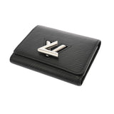 LOUIS VUITTON ルイヴィトン エピ ポルトフォイユツイスト コンパクト ノワール M64414 レディース エピレザー 三つ折り財布 Aランク 中古 銀蔵