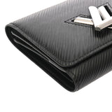 LOUIS VUITTON ルイヴィトン エピ ポルトフォイユツイスト コンパクト ノワール M64414 レディース エピレザー 三つ折り財布 Aランク 中古 銀蔵