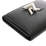 LOUIS VUITTON ルイヴィトン エピ ポルトフォイユツイスト コンパクト ノワール M64414 レディース エピレザー 三つ折り財布 Aランク 中古 銀蔵