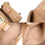 BVLGARI ブルガリ 2WAY ハンドバッグ ベージュ レディース レザー ハンドバッグ ABランク 中古 銀蔵
