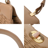 BVLGARI ブルガリ 2WAY ハンドバッグ ベージュ レディース レザー ハンドバッグ ABランク 中古 銀蔵