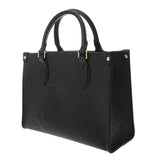 LOUIS VUITTON ルイヴィトン モノグラムアンプラント オンザゴー PM 2WAY ノワール M45653 レディース レザー ハンドバッグ Aランク 中古 銀蔵