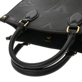 LOUIS VUITTON ルイヴィトン モノグラムアンプラント オンザゴー PM 2WAY ノワール M45653 レディース レザー ハンドバッグ Aランク 中古 銀蔵
