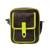 LOUIS VUITTON ルイヴィトン モノグラムマカサー クリストファー ウエアラブルウォレット ネオンイエロー M80793 メンズ モノグラムマカサー ショルダーバッグ ABランク 中古 銀蔵