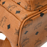 MCM エムシーエム Stark サイドスタッズ バックパック コニャック MMKEAVE15C0001 レディース レザー リュック・デイパック Aランク 中古 銀蔵