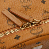 MCM エムシーエム Stark サイドスタッズ バックパック コニャック MMKEAVE15C0001 レディース レザー リュック・デイパック Aランク 中古 銀蔵