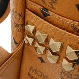 MCM エムシーエム Stark サイドスタッズ バックパック コニャック MMKEAVE15C0001 レディース レザー リュック・デイパック Aランク 中古 銀蔵