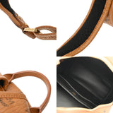 MCM エムシーエム Stark サイドスタッズ バックパック コニャック MMKEAVE15C0001 レディース レザー リュック・デイパック Aランク 中古 銀蔵