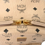 MCM エムシーエム Stark サイドスタッズ バックパック ベージュ MMKEAVE15IG001 レディース レザー リュック・デイパック ABランク 中古 銀蔵
