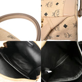 MCM エムシーエム Stark サイドスタッズ バックパック ベージュ MMKEAVE15IG001 レディース レザー リュック・デイパック ABランク 中古 銀蔵
