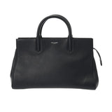 SAINT LAURENT サンローラン カバリヴゴーシュ 2WAY ネイビー 400413 レディース レザー ハンドバッグ ABランク 中古 銀蔵