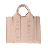 Chloe クロエ ウッディ スモールトートバッグ 2WAY ピンク CHC23US397I606J5 レディース レザー トートバッグ Bランク 中古 銀蔵