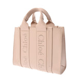 Chloe クロエ ウッディ スモールトートバッグ 2WAY ピンク CHC23US397I606J5 レディース レザー トートバッグ Bランク 中古 銀蔵