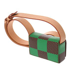 LOUIS VUITTON ルイヴィトン ダミエポップ ミクロスティーマ 2024年春夏 グリーン N40537 メンズ ダミエポップキャンバス ショルダーバッグ ABランク 中古 銀蔵