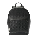 GUCCI グッチ バックパック グッチシマ ブラック 450967 メンズ レザー ナイロン リュック・デイパック Aランク 中古 銀蔵