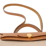 HERMES エルメス エールバッグ ジップ PM エクリュ/ゴールド W刻印(2024年頃) レディース トワルGM/ヴァッシュハンター 2WAYバッグ Aランク 中古 銀蔵