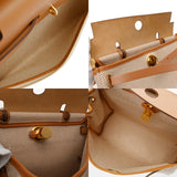 HERMES エルメス エールバッグ ジップ PM エクリュ/ゴールド W刻印(2024年頃) レディース トワルGM/ヴァッシュハンター 2WAYバッグ Aランク 中古 銀蔵