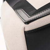 BALENCIAGA バレンシアガ ネイビーカバス S ホワイト/ブラック 339933 レディース キャンバス レザー ハンドバッグ Aランク 中古 銀蔵
