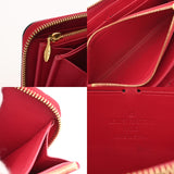 LOUIS VUITTON ルイヴィトン スイートモノグラム ジッピーウォレット ローズアンディアン M90123 レディース ヴェルニ 長財布 ABランク 中古 銀蔵
