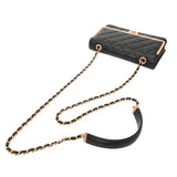 CHANEL シャネル マトラッセ チェーンウォレット ブラック AP2876 レディース ラムスキン ショルダーバッグ Aランク 中古 銀蔵