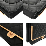 CHANEL シャネル マトラッセ チェーンウォレット ブラック AP2876 レディース ラムスキン ショルダーバッグ Aランク 中古 銀蔵