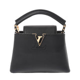 LOUIS VUITTON ルイヴィトン カプシーヌ MINI ノワール M24729 レディース トリヨンレザー ハンドバッグ Aランク 中古 銀蔵