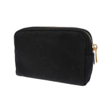 PRADA プラダ カナパロゴ ブラック ゴールド金具 1NA021 レディース キャンバス ポーチ Aランク 中古 銀蔵