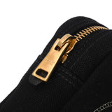 PRADA プラダ カナパロゴ ブラック ゴールド金具 1NA021 レディース キャンバス ポーチ Aランク 中古 銀蔵