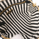 PRADA プラダ カナパロゴ ブラック ゴールド金具 1NA021 レディース キャンバス ポーチ Aランク 中古 銀蔵