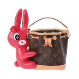 LOUIS VUITTON ルイヴィトン アニモグラム ナノノエ 二コラジェスキエール×Sun Yitian ブラウン M11305 レディース モノグラムキャンバス ショルダーバッグ Aランク 中古 銀蔵