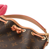 LOUIS VUITTON ルイヴィトン アニモグラム ナノノエ 二コラジェスキエール×Sun Yitian ブラウン M11305 レディース モノグラムキャンバス ショルダーバッグ Aランク 中古 銀蔵