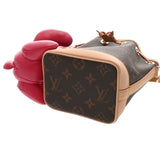 LOUIS VUITTON ルイヴィトン アニモグラム ナノノエ 二コラジェスキエール×Sun Yitian ブラウン M11305 レディース モノグラムキャンバス ショルダーバッグ Aランク 中古 銀蔵