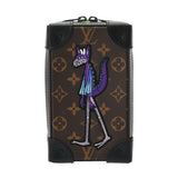 LOUIS VUITTON ルイヴィトン モノグラムマカサー ソフトトランク フォーンボックス LVフレンド ブラウン M80144 ユニセックス モノグラムキャンバス ショルダーバッグ Aランク 中古 銀蔵