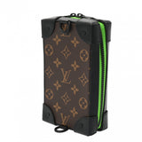 LOUIS VUITTON ルイヴィトン モノグラムマカサー ソフトトランク フォーンボックス LVフレンド ブラウン M80144 ユニセックス モノグラムキャンバス ショルダーバッグ Aランク 中古 銀蔵