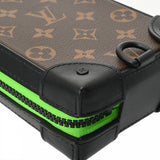 LOUIS VUITTON ルイヴィトン モノグラムマカサー ソフトトランク フォーンボックス LVフレンド ブラウン M80144 ユニセックス モノグラムキャンバス ショルダーバッグ Aランク 中古 銀蔵
