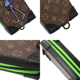 LOUIS VUITTON ルイヴィトン モノグラムマカサー ソフトトランク フォーンボックス LVフレンド ブラウン M80144 ユニセックス モノグラムキャンバス ショルダーバッグ Aランク 中古 銀蔵
