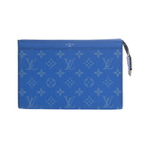 LOUIS VUITTON ルイヴィトン タイガラマ ガストン ウェアラブル ウォレット ブルー M83099 メンズ レザー ショルダーバッグ Aランク 中古 銀蔵