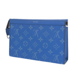 LOUIS VUITTON ルイヴィトン タイガラマ ガストン ウェアラブル ウォレット ブルー M83099 メンズ レザー ショルダーバッグ Aランク 中古 銀蔵