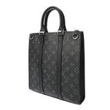 LOUIS VUITTON ルイヴィトン モノグラムエクリプス サックプラ クロス 旧型 ブラック M46456 メンズ モノグラムキャンバス トートバッグ Aランク 中古 銀蔵