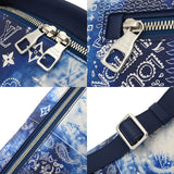 LOUIS VUITTON ルイヴィトン モノグラムバンダナ ディスカバリー バムバッグ PM ブルー系 M20587 メンズ レザー ボディバッグ Aランク 中古 銀蔵